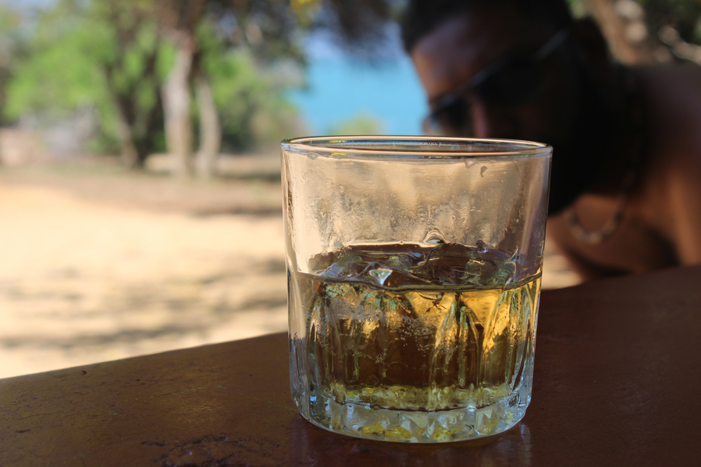 Arrack with soda in Yala National Park