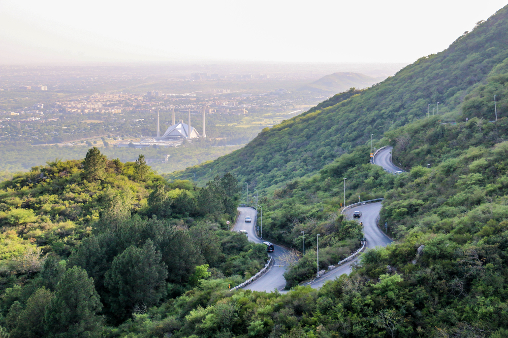 Faisal Masjid View From Margalla Hills, Islamabad, Pakistan