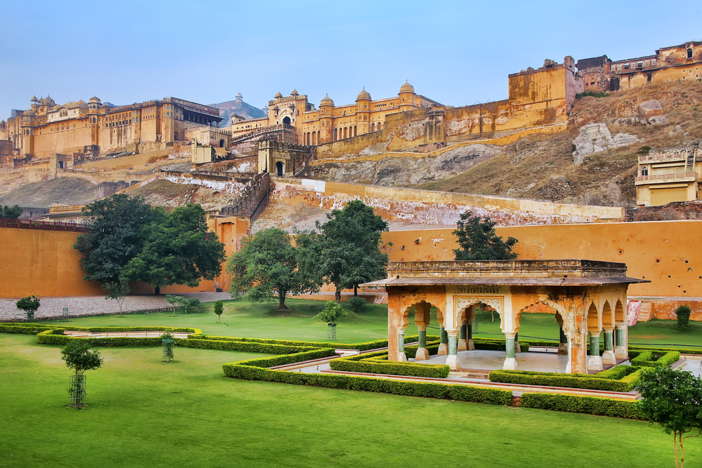 Amber Fort near Jaipur in Rajasthan, India Golden Triangle